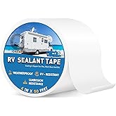 IONCAT RV Roof Sealant Tape, 4 Inch X 50 Feet RV Repair Seal Tape for Camper Trailer Boat Seam Leaks Roofing, UV Resistant & 