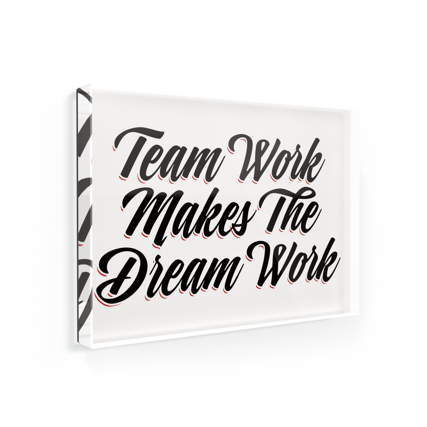 Imán para nevera Vintage letras trabajo en equipo hace el sueño ...