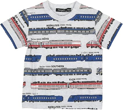 Amazon Co Jp 子供服 Hungry Heart ハングリーハート 日本製特急ボーダー電車ｔシャツ 90cm S306 ベビー マタニティ