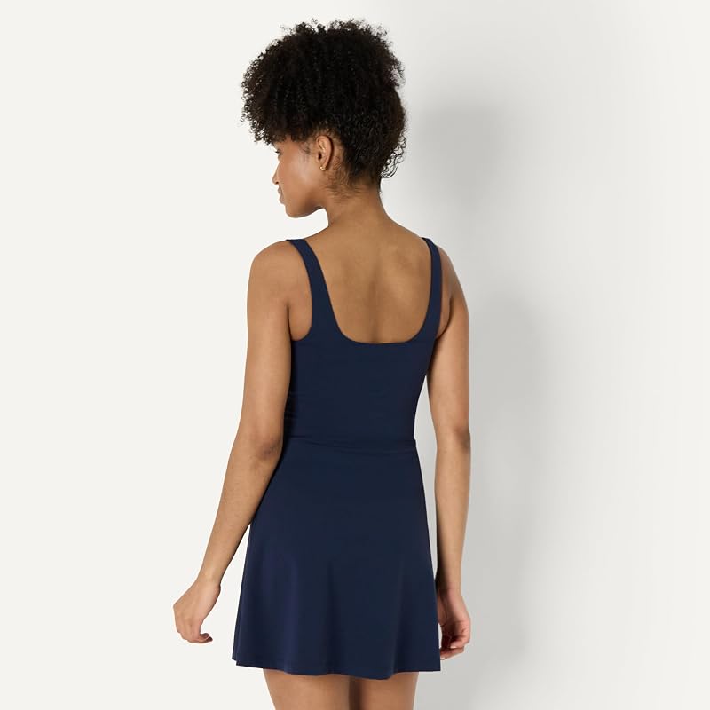 Vestido de Tenis Deportivo FormFlex, Largo y Suave Mujer, Azul Marino, M