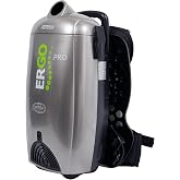Atrix Ergo Pro Backpack Vacuum Cleaner, 8-Quart HEPA Filtration, 1400W Motor, 106 CFM Suction, Lightweight &amp; Quiet 72 dB, Includes Hose, Wand, Carpet/Hard Floor/Upholstery/Crevice Tools
