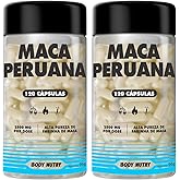 Kit 2x Maca Peruana Premium 2500mg 100% Pura Pote 120 Cápsulas Matéria Prima Importada Para Homens e Mulheres | Energia Resis