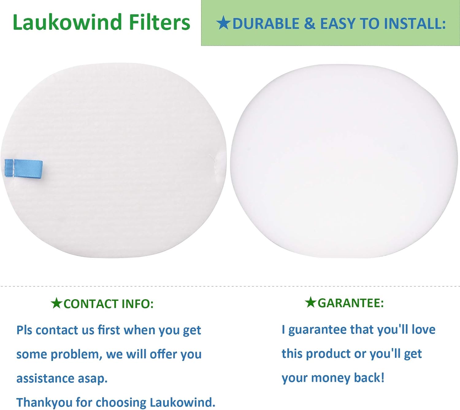 Laukowind 4 Foam Filters + 2 HEPA Filters Compatible for Shark Navigator Professional Upright Vacuums NV60, NV70 Shark Vacuum Filter, NV70 26, NV71, NV90, UV420, NV90 26, NV95, NV80, and NVC80C.: Appliances