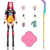 Mattel Kpop Demon Hunters HUNTR/X Mira Action Figure | 6-inch scale, 18 Articulation Points, Wearing &ldquo;How It&rsquo;s Done&rdquo; Look, Sword, Themed Accessories, Swappable Faces &amp; Hands​