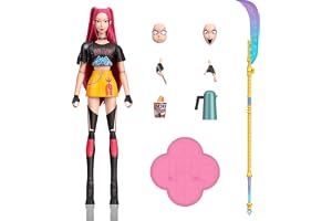 Mattel Kpop Demon Hunters HUNTR/X Mira Action Figure | 6-inch scale, 18 Articulation Points, Wearing “How It’s Done” Look, Sword, Themed Accessories, Swappable Faces & Hands​