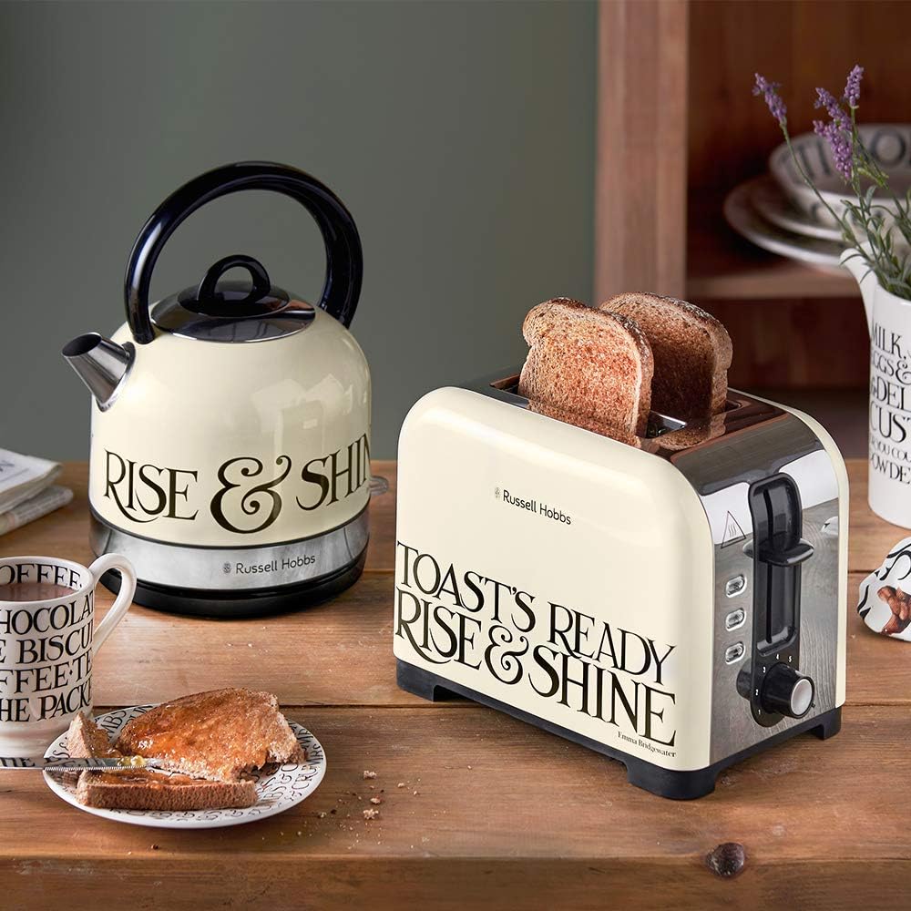 Emma Bridgewater by Russell Hobbs Toaster - 2 Slice in Toast & Marmalade Design - 23538, Black - Image 4