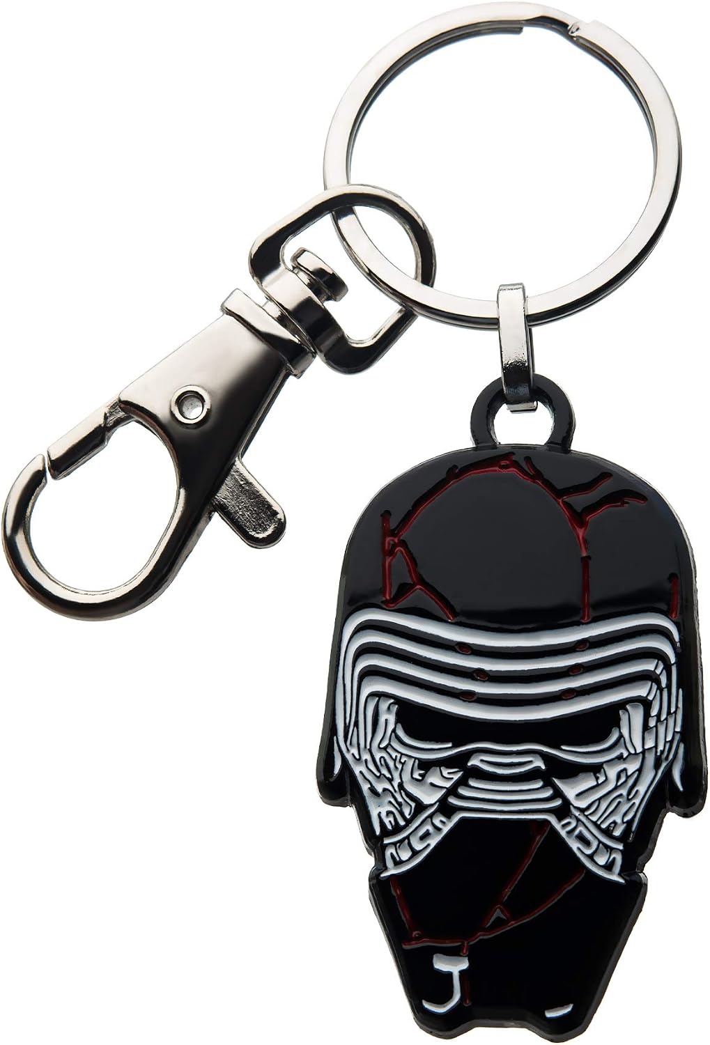 Star Wars: The Rise of Skywalker, Unisex Adult, Star Wars Episode 9 Kylo Ren Broken Mask With Stainless Steel Key Chain