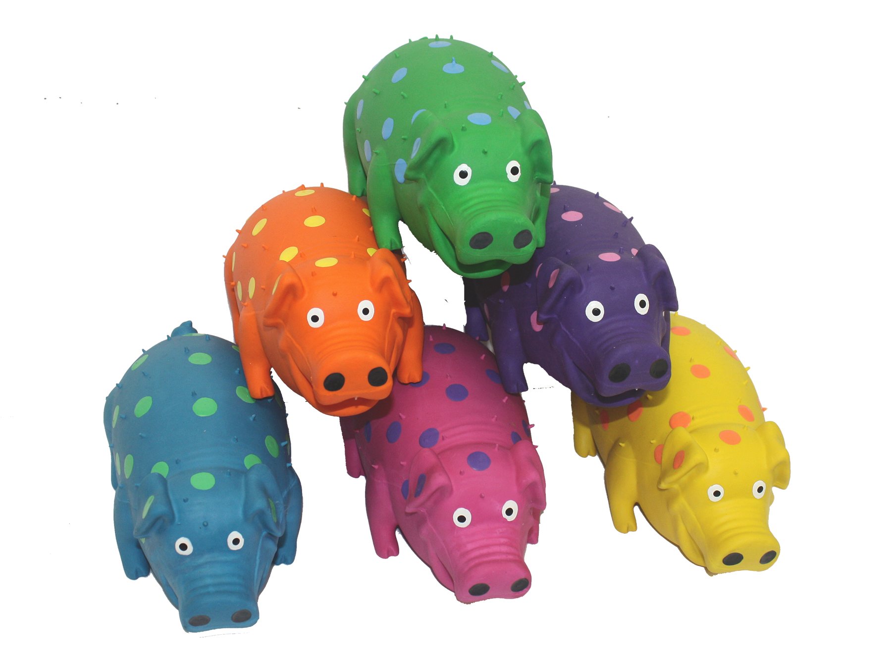 Multipet Goblets Pig Latex Dog Toy Assorted Colors Buy Online in