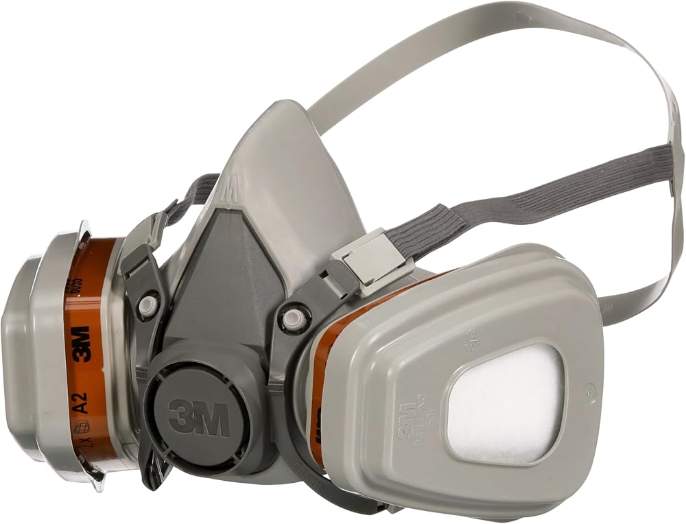 3M 6002C Spray Paint Half-Mask Respirator A2P2 Organic Gas Dust Protection
