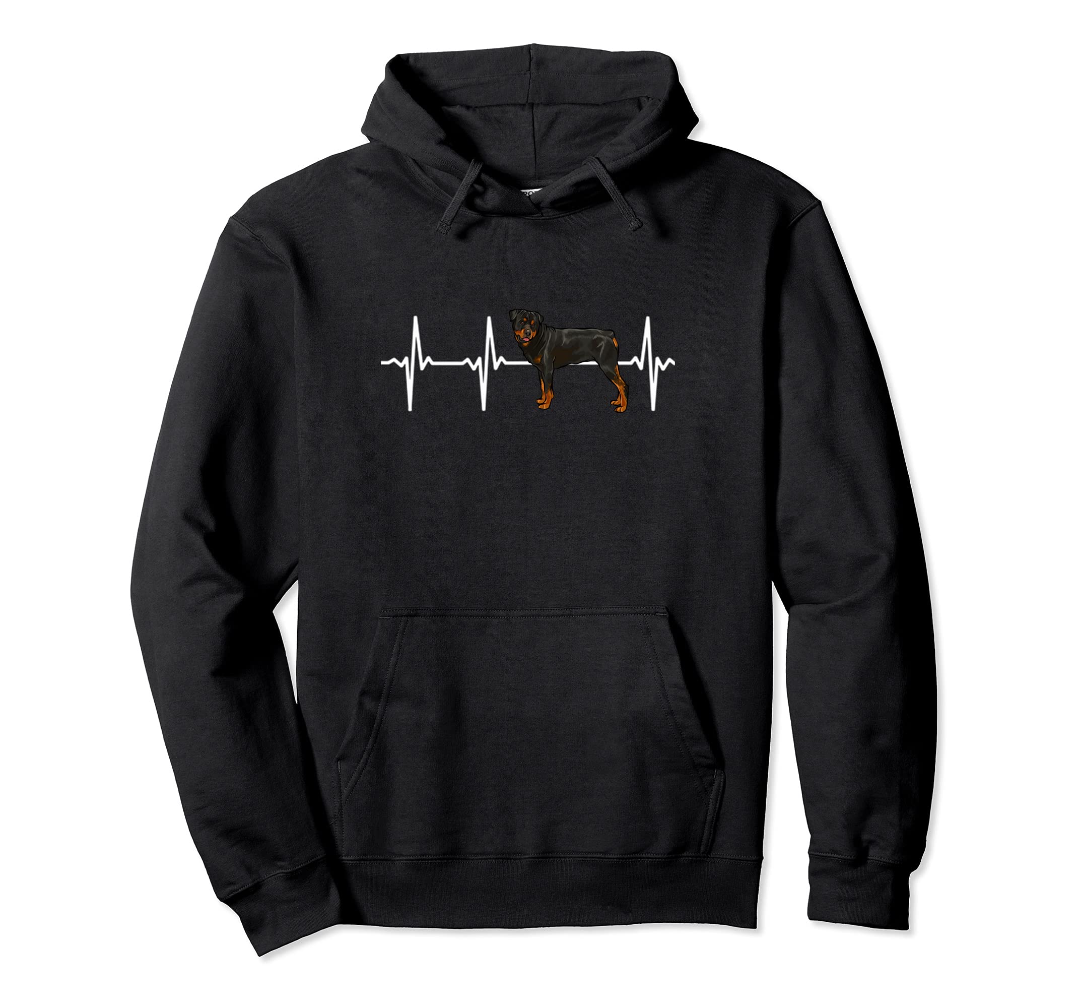 Rottweiler Heartbeat Love My Dog Pullover Hoodie