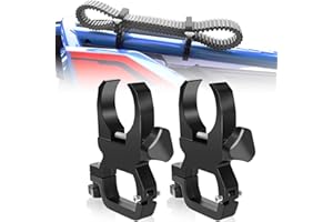 Drieaco 2PCS UTV Drive Belt Holder Fit 1-2" Roll Bar, Universal Spare Belt Mount Adjustable Metal Drive Belt Bracket for Can Am Maverick x3 Defender Polaris RZR Ranger KRX Teryx Mule Talon Pioneer SXS