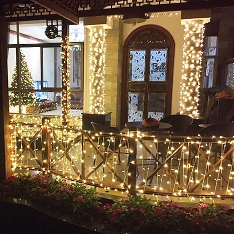 Froadp Wasserdichte Weihnachtsdekoration String Lichte 8 Modi