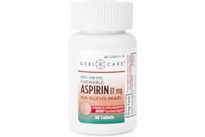 GeriCare Aspirin Adult Chewable 81 mg Tablets 36 ct