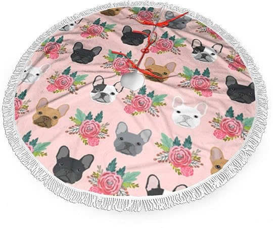 Albero Di Natale Nero E Rosa.Paoseven Gonna Per Albero Di Natale Motivo Bulldog E Rosa Con Frangia E Pizzo Decorazione Per Interni Ed Esterni Nero 30 Amazon It Casa E Cucina