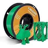 Kingroon PLA 3D Printer Filament, Dimensional Accuracy +/- 0.02 mm, 1 kg Spool(2.2lbs), 1.75 mm，Green