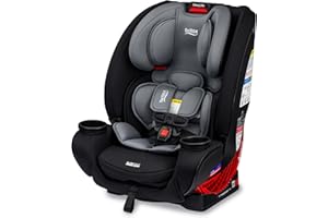 Britax One4Life All-in-One Car Seat, 10 Years of Use from 5 to 120 Pounds, Converts from Rear-Facing Infant Car Seat to Forward-Facing Booster Seat, Machine-Washable Fabric, Graphite Onyx