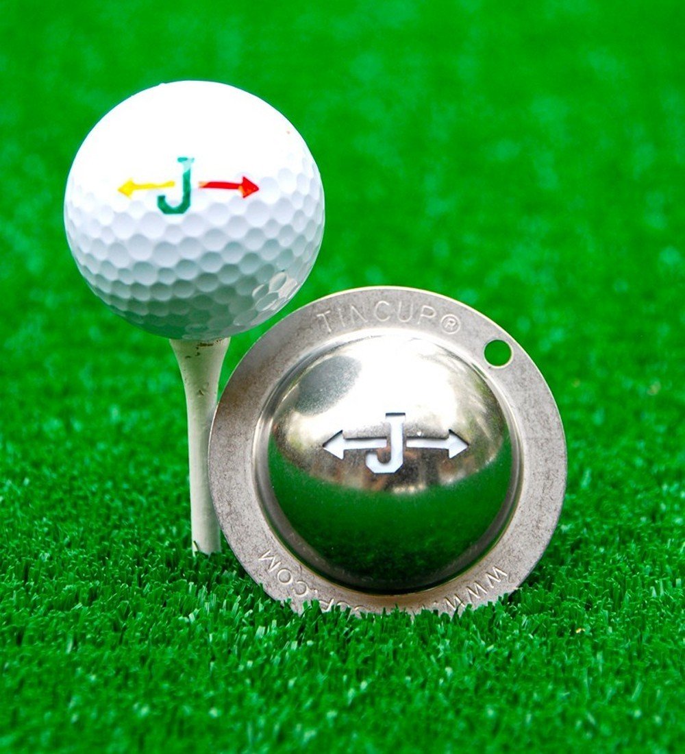 Tin-Cup Unisex Adult ALPHA PLAYERS CUP J Golf Ball Marker - Steel, One Size