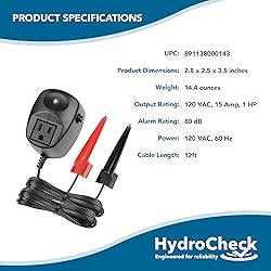 HydroCheck HC6000v2 Sump Pump Float Switch: Hi-Lo