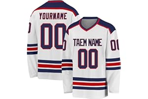 Custom Hockey Jersey for Mens Youth Personalized Ice Hockey Practice Jersey Uniform Add Own Name Number Team Logo Style 1