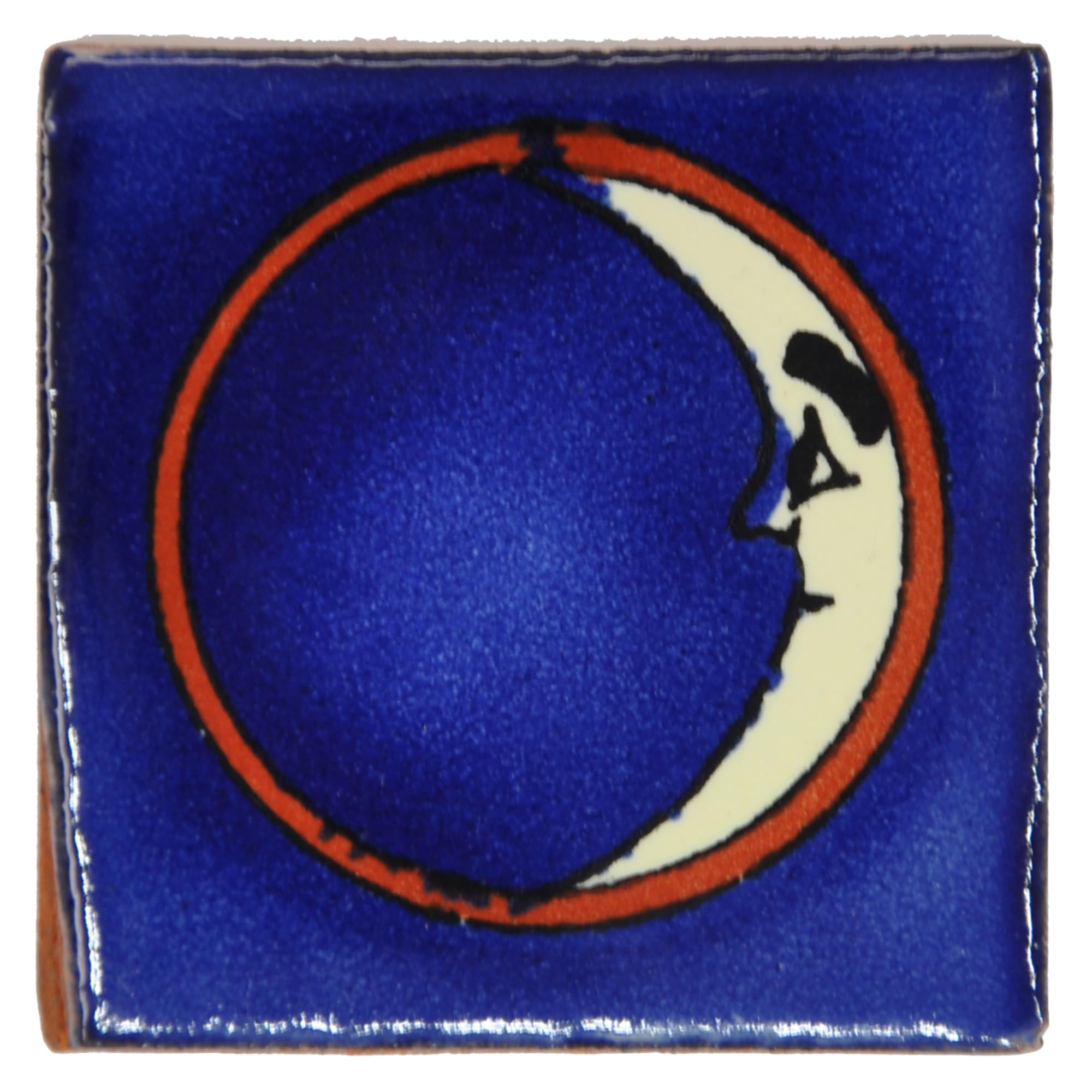 Tumia LAC Handmade Mexican Talavera Tile - Authentic Style Bella Ceramic Tiles for Crafts, Backsplashes and Home Improvement - 10 Pack