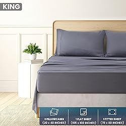 Utopia Bedding King Sheet Set - Brushed Microfiber