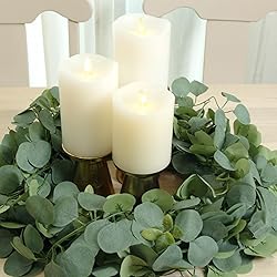 CQURE 8Pcs Eucalyptus Garland,Artificial Eucalyptus