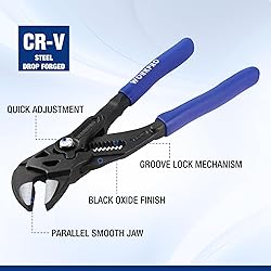 WORKPRO 7-Inch Pliers Wrench, CR-V Construction