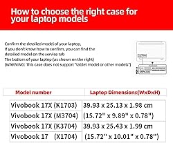 VEVOOD Laptop Cover for ASUS Vivobook 17X