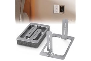 CHOWZZ 10 Pcs Low Voltage Mounting Bracket 1 Gang,Single Gang Drywall Brackets,Low Voltage Box Brackets for Drywall Outlet Cable Pass Through Wall Plates,Fixing Loose Outlets or Adding New Outlet