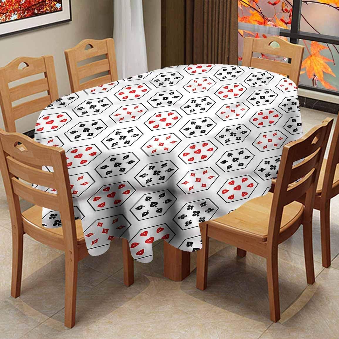 shirlyhome Covers for The Home Deluxe Tablecloth Poker Elegance Wrinkle
