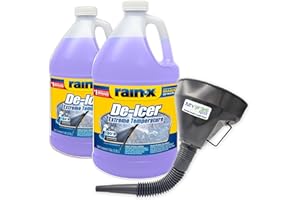 My Garden Pool Rain-X -30 Degree De-Icer, Two Pack, 2 x 1 Gallon, Purple - Heavy Duty for Ultimate Visibility, Protection Plastic Funnel Spout for Easy Pouring Hard-to-Reach Vehicles