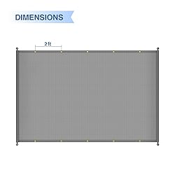 E&K Sunrise 8'Wx26'L Outdoor Shade Canopy Cover