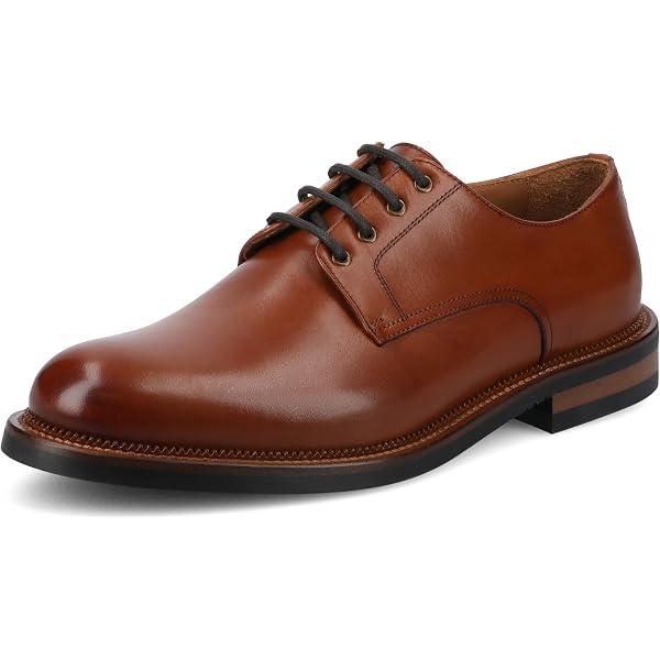 Amazon.com | Tayil Smooth Leather Derby Dress Shoe, Acorn  display picture 3