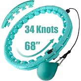 OurStarry 34 Knots Weighted Workout Hoop Plus Size, Smart Waist Exercise Ring for Adults Weight Loss