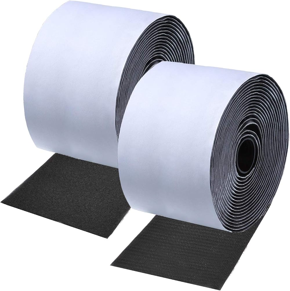 ANDERK 11 cm x 2 m Sticky Pads Fastening Tape Hook and Loop Straps
