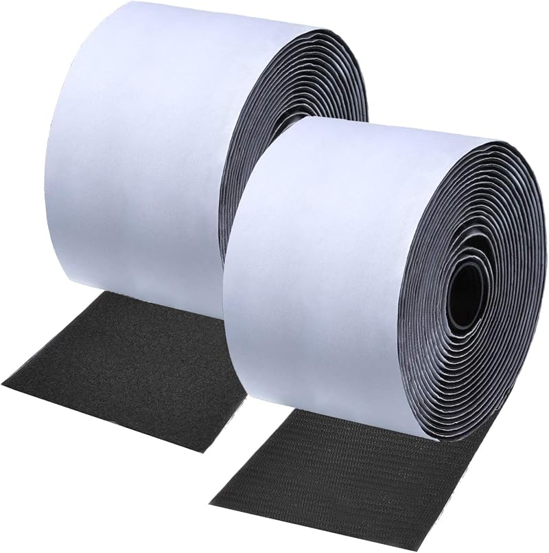 ANDERK 11 cm x 2 m Sticky Pads Fastening Tape Hook and Loop Straps