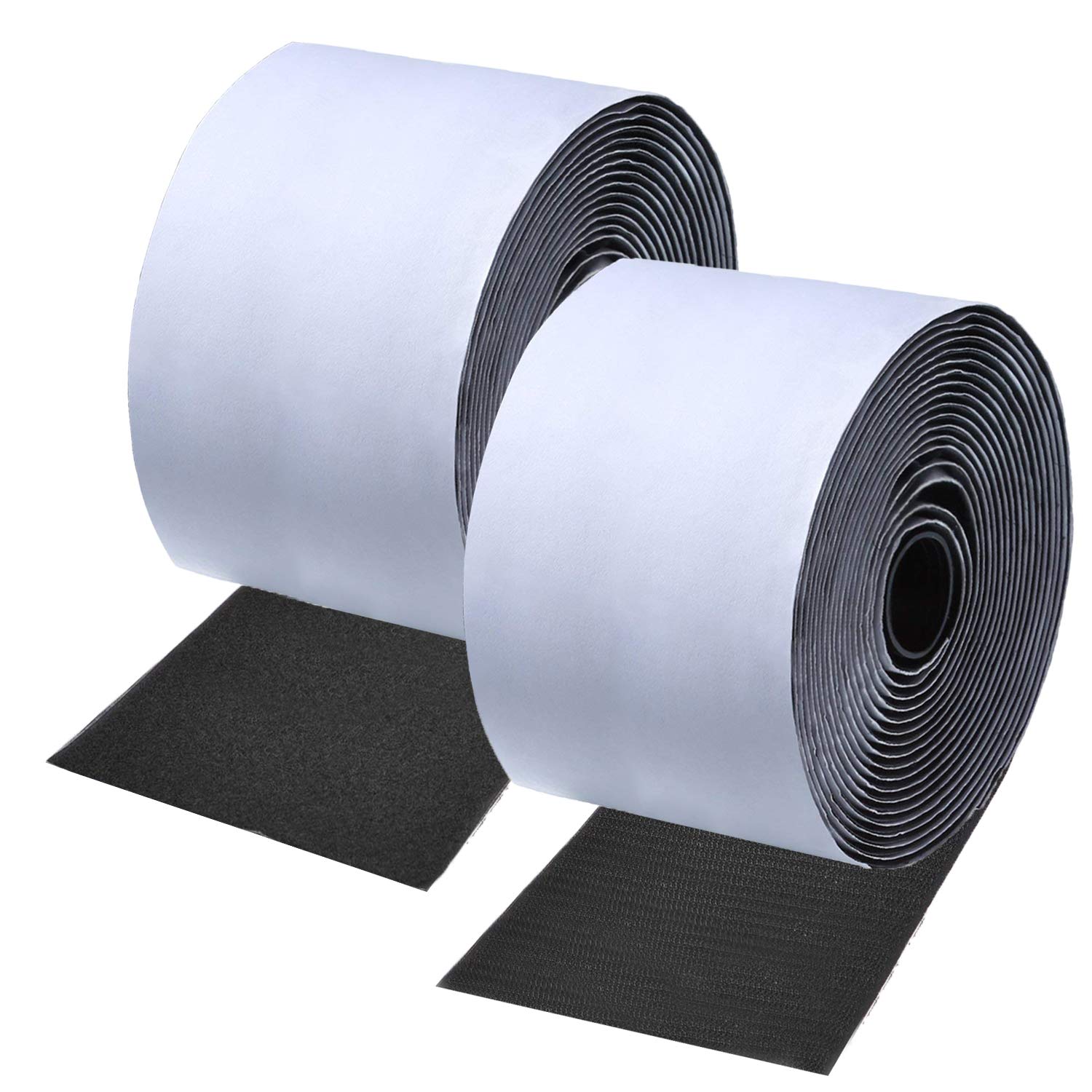 ANDERK 11CM x 2M Versatile Sticky Pads Fastening Tape Hook and Loop Straps Sticky Back Self Adhesive