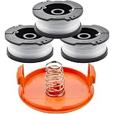 SLTG2020 Black &amp; Decker AF-100 Weed Eater Spool, 0.065" Auto Feed String Trimmer Replacement Parts, Pre-Wound Weed Eater String Refill for Lawn Care