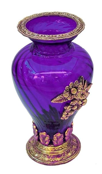 Buy Riddhi Siddhi Crafts Creations Royal Glass Flower Pot Vase