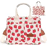 LHMTQVK Canvas Tote Bag for Women, Large Work Purses Bible Tote