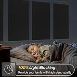 rabbitgoo Blackout Window Film Grid Design Privacy 60x200 cm view 2