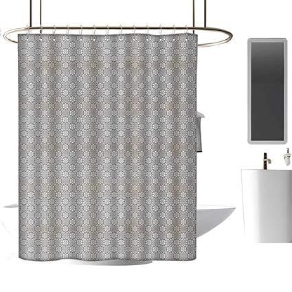 Amazon Com Mkok Striped Shower Curtain72 X78 Black And White