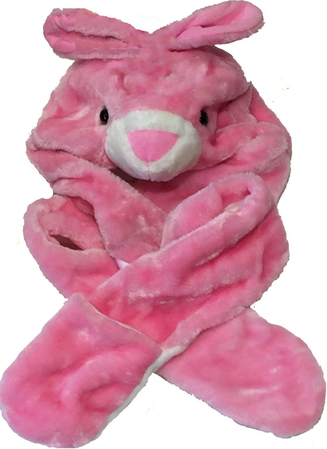 Drew BradyKids Boys/Girls Childrens Animal Faux Fur Head Trapper Hat Hood Scarf Snood Gloves See Listing For Options One Size