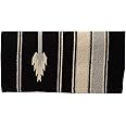 Double Weave Grade A Acrylic Blanket, Arrow - Black/Cream/Gray, 32" x 32"