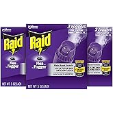 Raid Flea Fogger Plus Killer Water Based Formula Kills Fleas and Hatching Eggs 5 Ounce Cans 3 Count (Pack of 3)