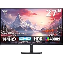 KTC 27インチ モニターWQHD(2560×1440) 100Hz KTC 27 Inch QHD Computer Monitor, 2K 100Hz IPS Gaming Monitor
