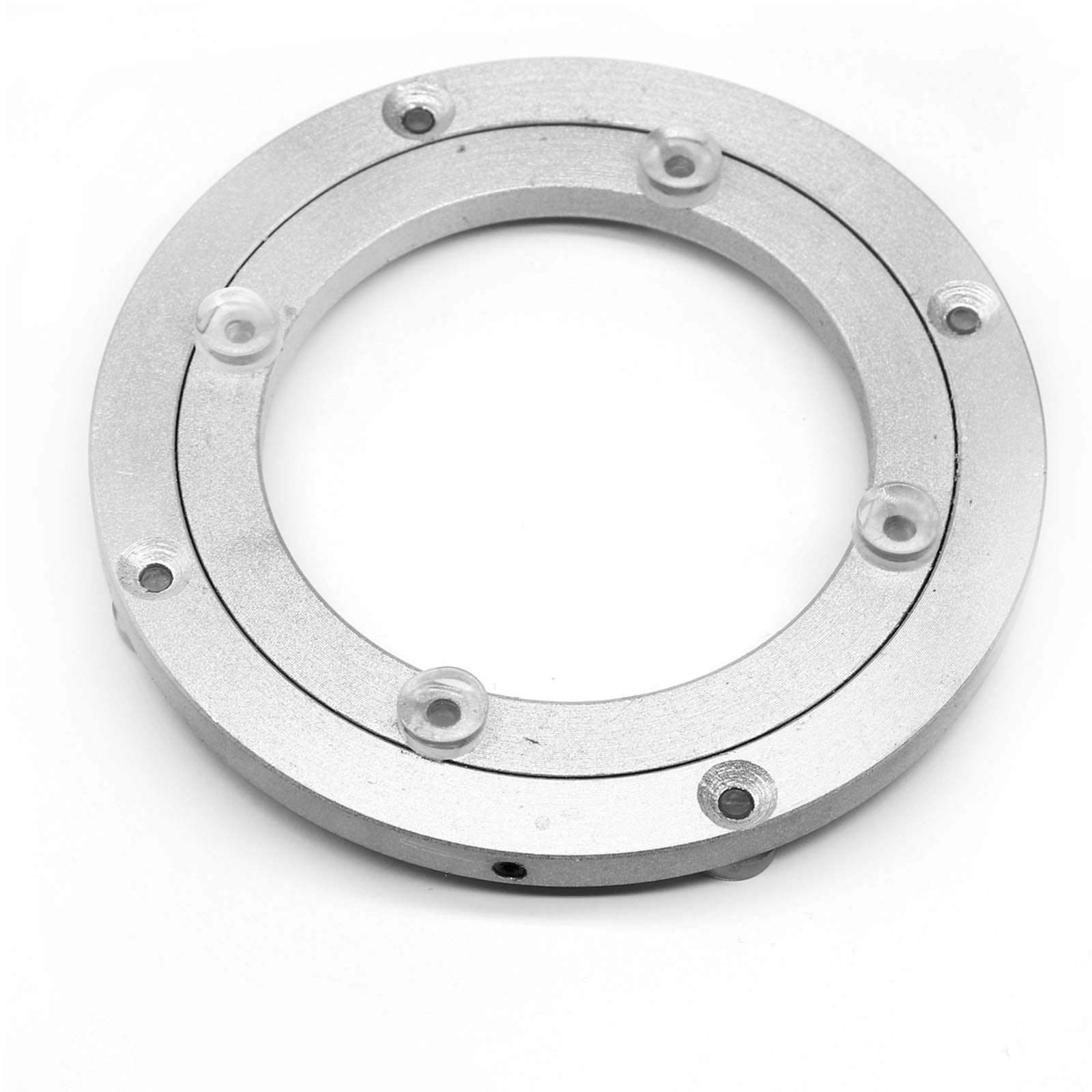 Aluminium Alloy Turntable Bearing, Heavy Duty Swivel Turntable Lazy Susan Rotating Bearing Turntable Round Dining Table Smooth Swivel Plate Hardware (140mm - 5.5inch)