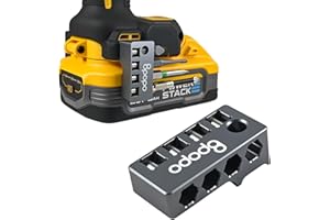 BPOPO Aluminum Magnetic 1/4-Inch Hex Bit Holder Fit for Dewalt 20V MAX XR DCF870, Drill Bit Organizer Side Mount for Impact Driver,Strong Magnetic Secure Storage and Easy Access to Hex Bits,Right Side