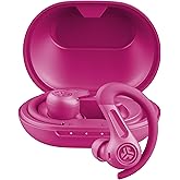 JLab JBuds Sport ANC 4 True Wireless Bluetooth Earbuds + Charging Case, Pink, Swipe + Touch Controls, Hybrid Active Noise Cancelation, Multipoint Connect, Customized Settings App