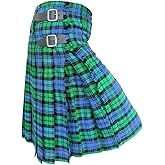 AAR Mens Scottish Tartan Kilt - 13oz Highland Casual Kilt for Men - 11 Tartans